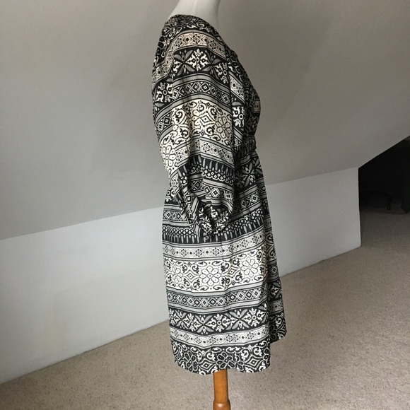 Balloon Sleeve Empire Waist Dress - Picture 8 of 8